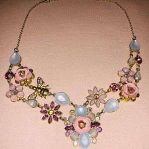 EUC Chunky Floral Statement Necklace
